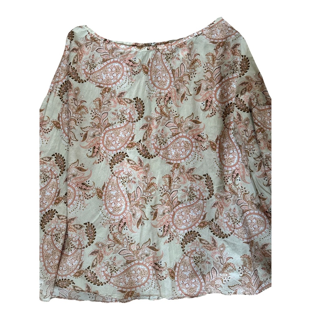 EMMA JAMES PAISLEY PLUS SIZE SKIRT NEW‎ WOMENS SIZE 16W 100% Cotton